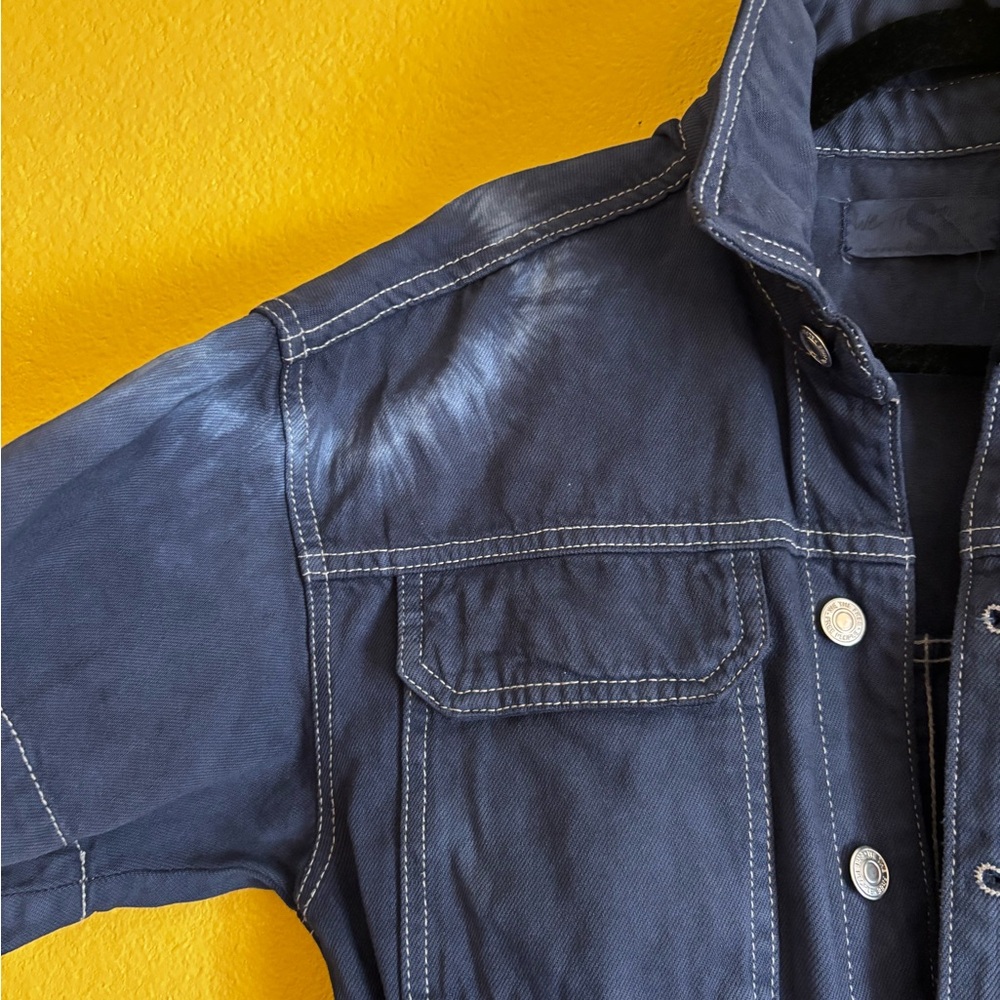 We The Free Blue Jumpsuit- Denim Hand dyed- boho, streetwear Size Small - Picture 4 of 14